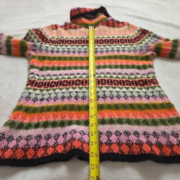 L Maeve by Anthropologie Carol multicolor stripe turtleneck sweater - Picture 9 of 9